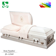 JS-A3165 almond wood in cheap western casket